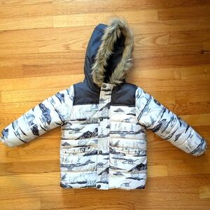 OshKosh Winter Puffer Jacket with Fur Hood